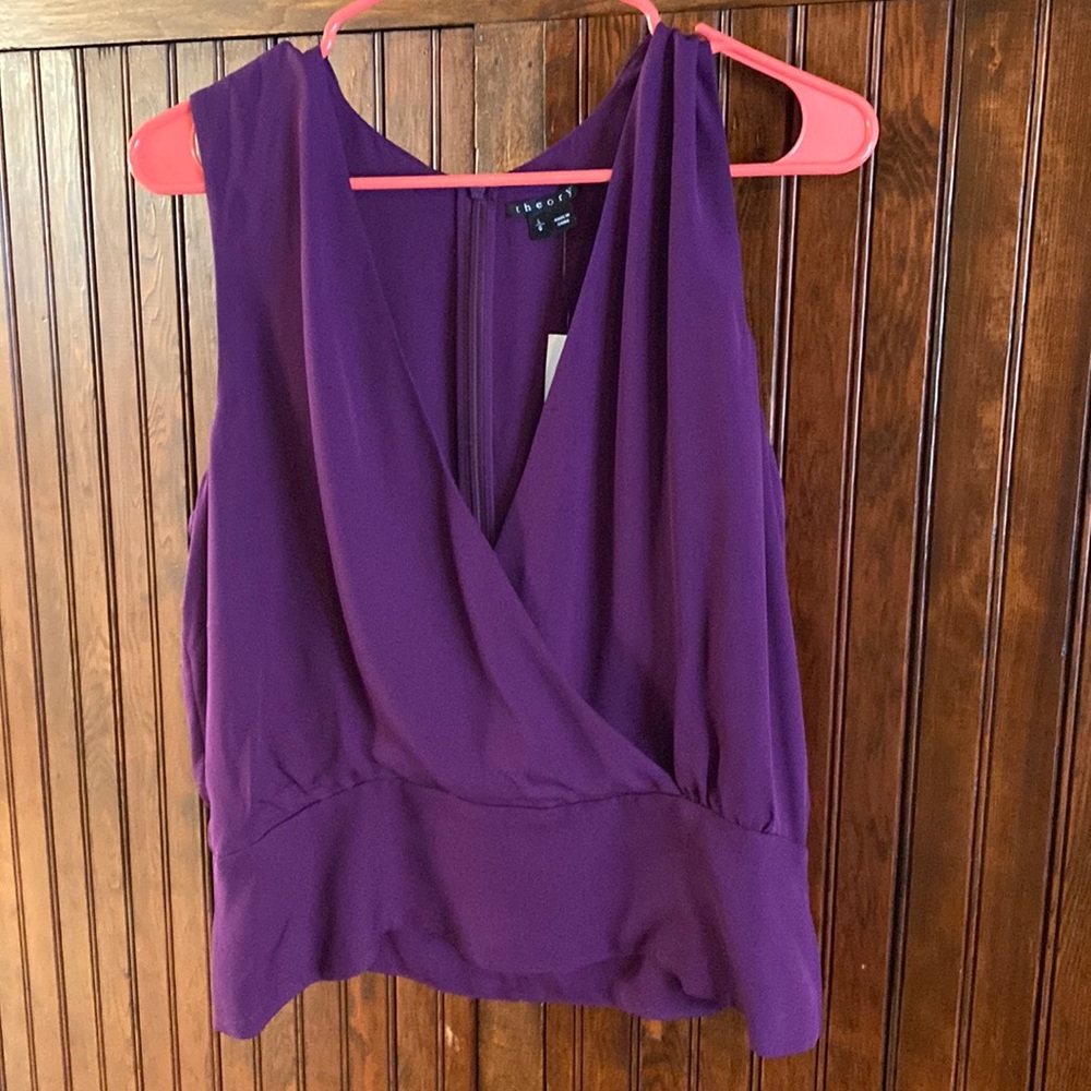 Theory silk top. Size large